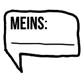 Woodies Textstempel &quot;Meins&quot; - W-08005