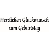 Text Stempel &quot;Herz.Gl&#252;ckw&#252;nsche zum Geburtstag&quot; - F-8091